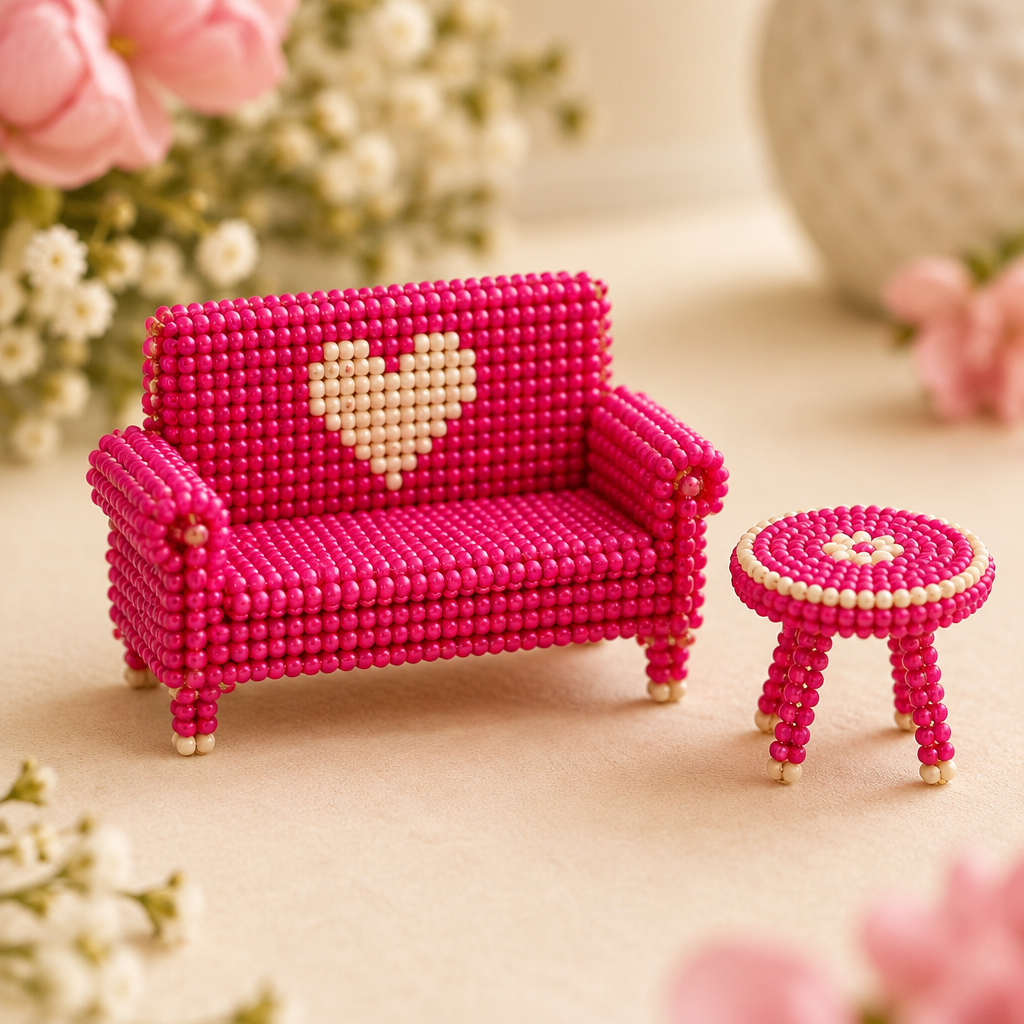 Heart Motif Sofa Set