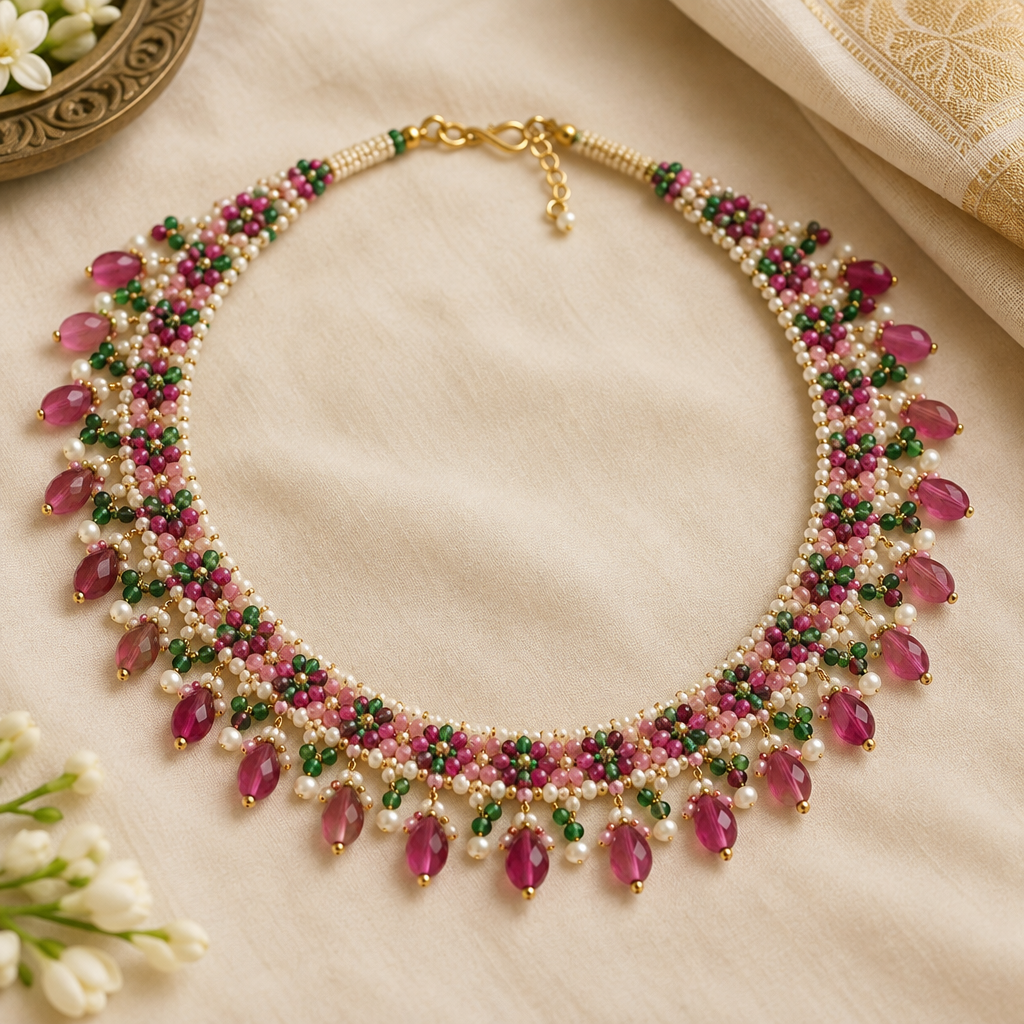 Emerald Princess Collar Necklace